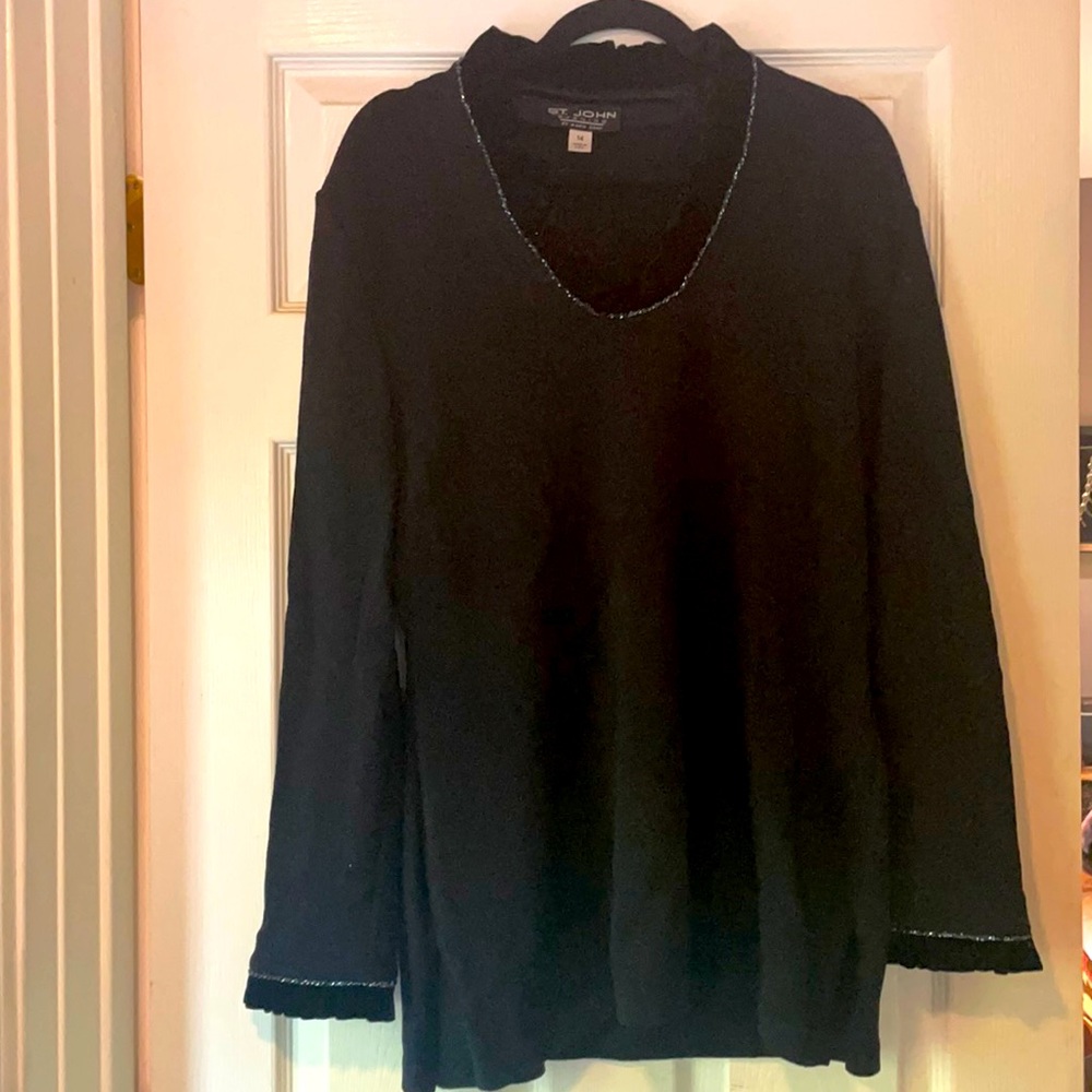 Black evening sweater size 14